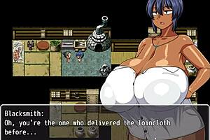 Tanned natsuki masturbates huge bbc outside hentai game