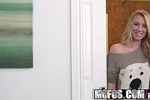 bailey brooke gets railed in cute stockings, pov blowjob with her lover