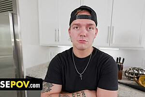 I surpise my stepmom with foot massage and poundin