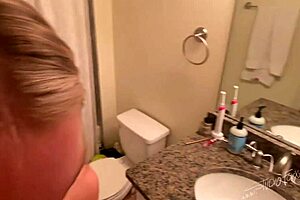 Watch This Petite Teen 18+ Suck Big Black Cock Before Brunch!