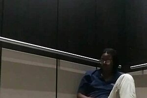 big ass fingering in elevator leads to orgasm