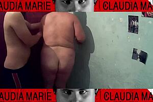 Fat Curvy Babe Gets Pussy Licked and Fucked Hard Against Wardrobe!