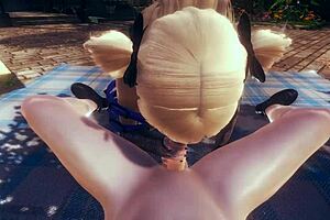 FutaFlesh: F2S cosplay in Genshin Impact game porn