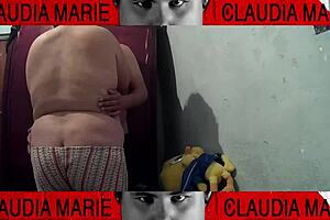 Curvy fat babe gets her pussy eaten before dinner to get soaking wet and cum on her gay friend's face