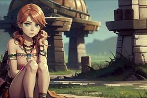 i am ai generated oerba dia vanille from final fantasy xiii