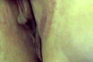 using vibrator on dry pussy lips with toys.