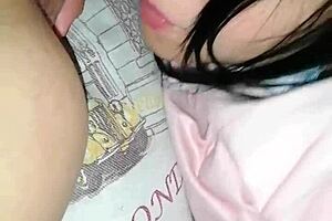 my friend lends me money then i pay him back with my latina body in a couple's homemade session involving ass licking and sucking