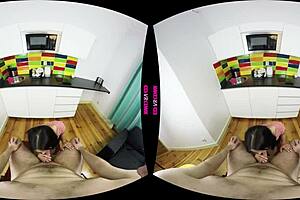 shower scene after intense fuck includes blowjob, fingering, and masturbation with boobs in pov