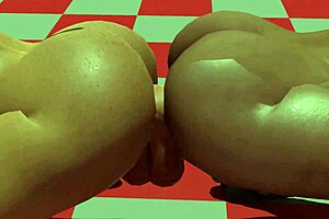 Lisa And Her Friend Have Playtime Fucking A Dildo Together 😈