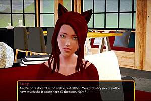 Redhead Teen With Small Tits In Cartoon Family