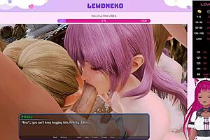 Vtuber Lewdneko says, Join me for Harem Hotel Part 29 solo fun!