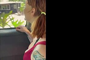 cute freaky tatted redhead babe said 'fuck me in the fanbus' - sidney summers. johnny love