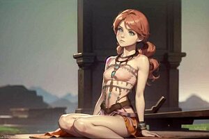 i am ai generated oerba dia vanille from final fantasy xiii