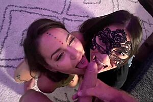 I-I messed up fingering that sloppy brunette babe with rimjob and double deepthroat swallow