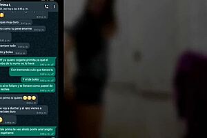 Whatsapp with my cousin gets hot and ends in my room.