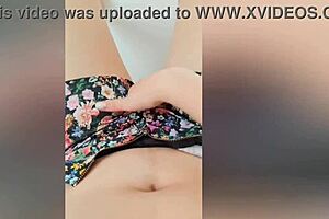 Hot girl flaunts big natural boobs