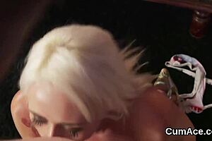 Randy Peach Swallows Jizz in Blowbang Facial