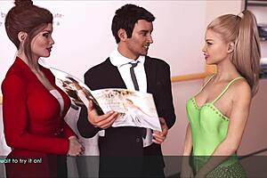 suggestive adventures of a wife and her stepmother in anime hentai style