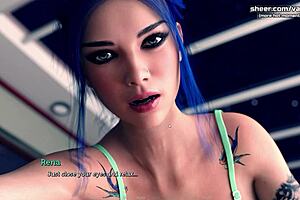 Blue Haired Girlfriend Acting Lessons