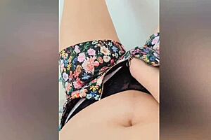 Hot girl flaunts big natural boobs