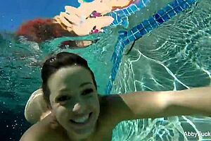 I messed up staring at abigail mac's big tits and ass in the pool nude
