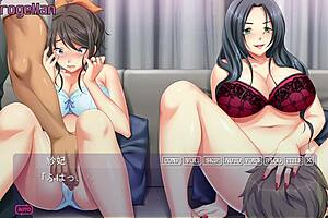 Anime couple engages in intense licking and creampie action in hentai series Kabe no Mukou no Tsuma no Koe Hiroto 7