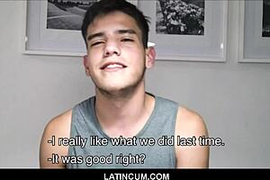 straight amateur young 18+ latino boy paid cash for wild gay orgy