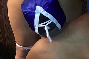 i admire that beautiful latina wife's ass while eating and slapping it hard