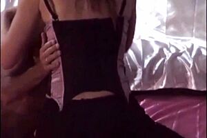 So, this milf in satin lingerie gave a wild blowjob. She rocked heels and stockings for pov rimming!