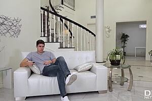 Sexy milf Anissa Kate gets her horny wet pussy banged hardcore by stepson