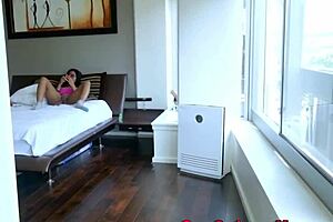 Pov blowjob with ebony stepsis and big tits