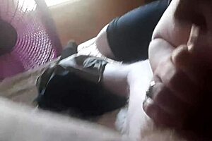 Intense Blowjob on Big Monster Cock with Detailed Sucking and Licking Actions