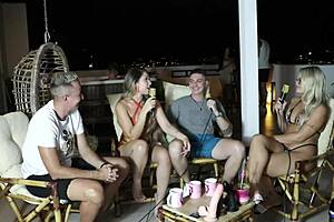 She was engaged to another when SHE MET Victor Mustang and HAD OUTDOOR SEX with Elo Cardone in sheer red.