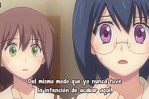 Nobunaga-sensei anime babe sucks big tits in hentai