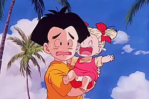 Dragon Ball Z Bulma and Gohan Adventure with Monster Elements