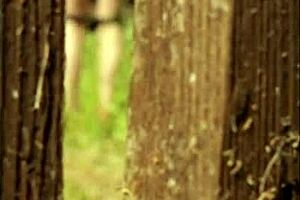 neighbors spy on flashing big tits in summer outdoor fun