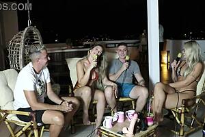 She was engaged to another when SHE MET Victor Mustang and HAD OUTDOOR SEX with Elo Cardone in sheer red.