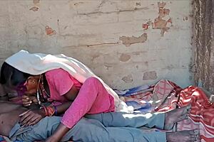 Desi wife gets face fucked and anal creampie in skirt by black whore