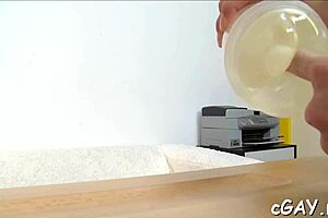 Two guys engage in anal homosexual sex with blowjobs