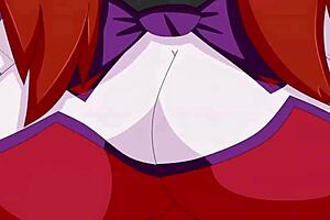 circus baby shows off her big tits in hentai sex