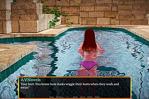 In my new family, we have a redhead with small tits, exploring our dynamics together