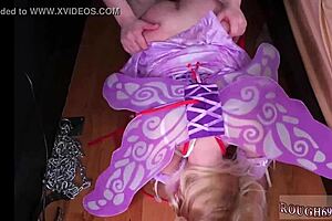 this teen 18+ slut cop bound in bondage with sphincterbell, feeling the extreme domination 😈