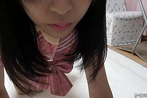 Cute Japanese Girl's Miniskirt Wedgie and Bubble Butt