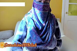 Persian big tits wife in hijab on muslim webcam sex! 😘