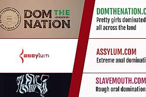 Restrained Teen 18+ Sub Sucking Dom's Cock in Rough Bondage