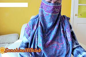 Persian big tits wife in hijab on muslim webcam sex! 😘