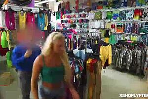 Hottie Harley Haze denies shoplifting in interrogation room with Officer Tommy