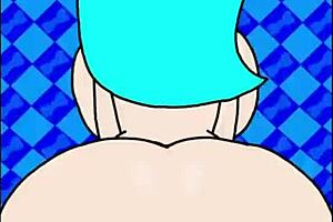 Abby Bent Over for Deepthroat Anal Banging