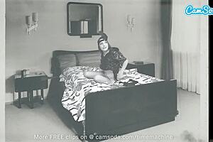 Sexy amateur stuffs her hairy pussy with dildos.