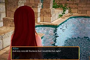 In my new family, we have a redhead with small tits, exploring our dynamics together